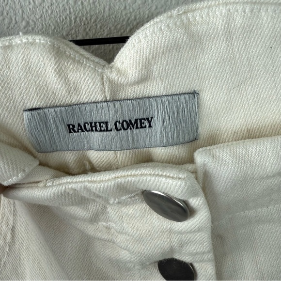 RACHEL COMEY Wilkes Pant Dirty White Distressed Designer Casual Women’s 12 - Picture 8 of 16